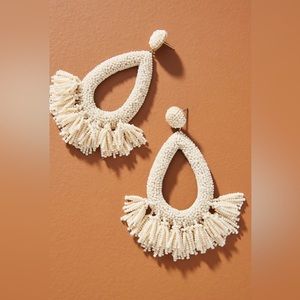 Anthropologie Deeps Rafaela Hoop Post  Earrings Never Worn